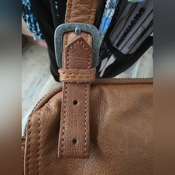 Liebeskind Tan Leather Messenger Bag - Picture 13 of 14